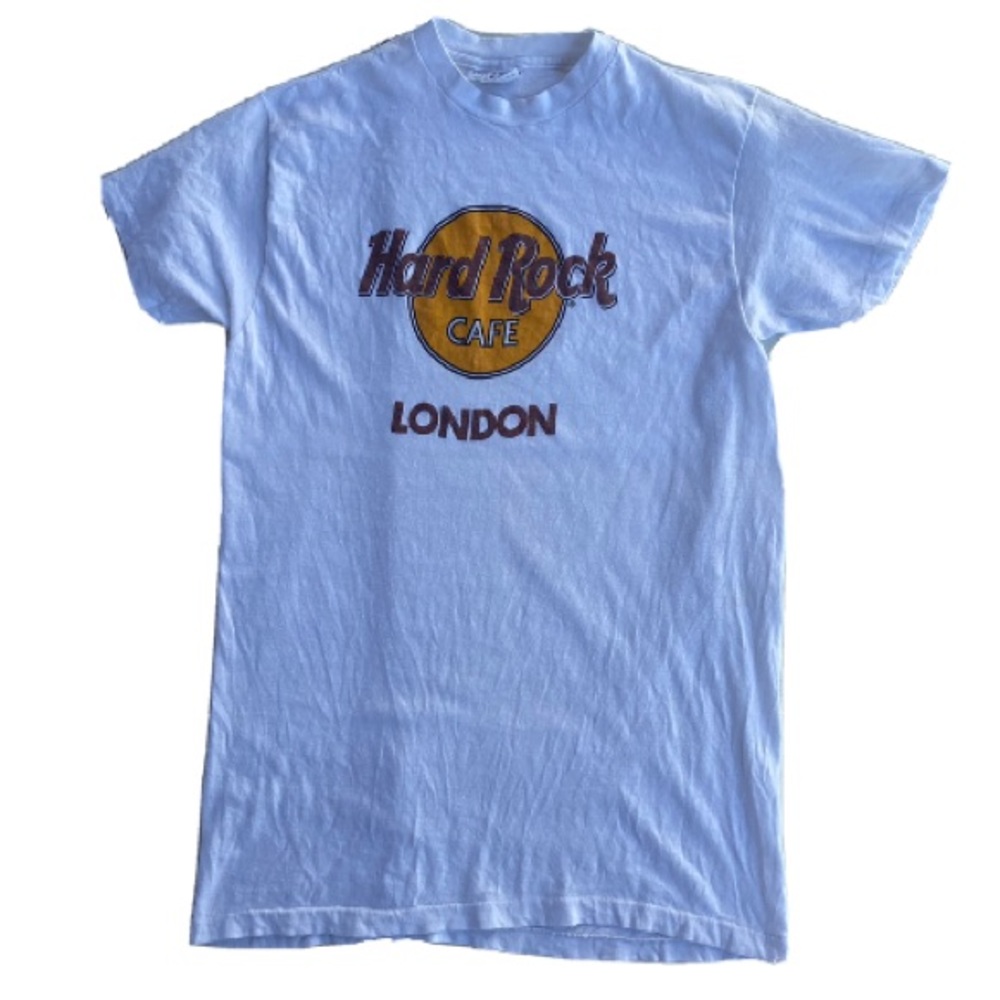 Vintage Hard Rock Cafe London Single Stitch White T Shirt Size Medium